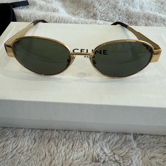Celine Gold Frame Sunglasses - Picture 1 of 3